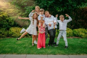 Komunia swieta plenerowa sesja rodzinna rybnik