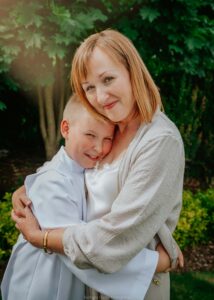 Komunia swieta plenerowa sesja rodzinna rybnik