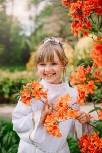 Komunia swieta portret sesja plenerowa rybnik