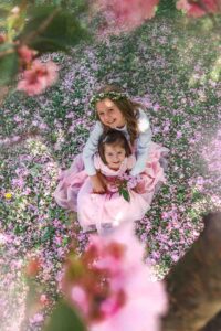 Komunia swieta sesja w kwiatach rybnik