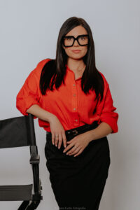 Portret kobiety w studio Żory, Śląsk.